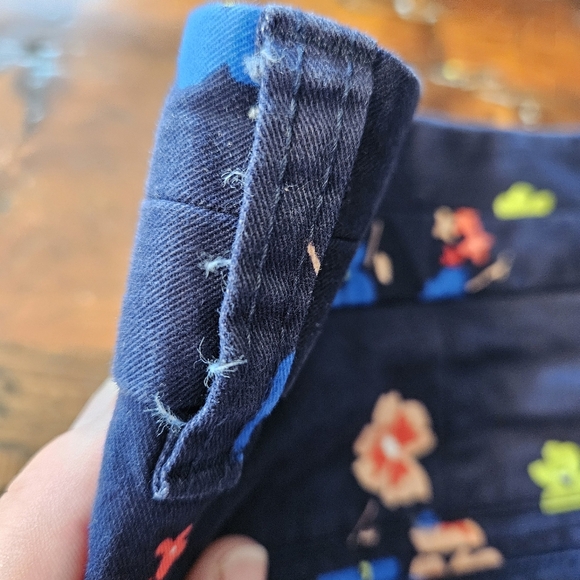 Khakis by Gap Women's Shorts Size 2 Floral Navy Blue City 3 Inch Short Cotton - Picture 5 of 6